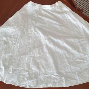 White Uniqlo Circle Skirt - 100% Cotton